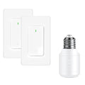 Remote Control E26 E27 Light Bulb Socket Adapter, Max 500W, No Wiring Needed by greencycle