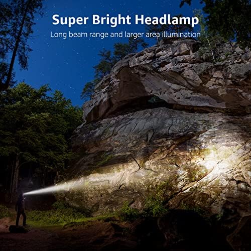 Lighting EVER LED Headlamp Rechargeable IPX4 Waterproof Headlight 2 Pack - Image 2