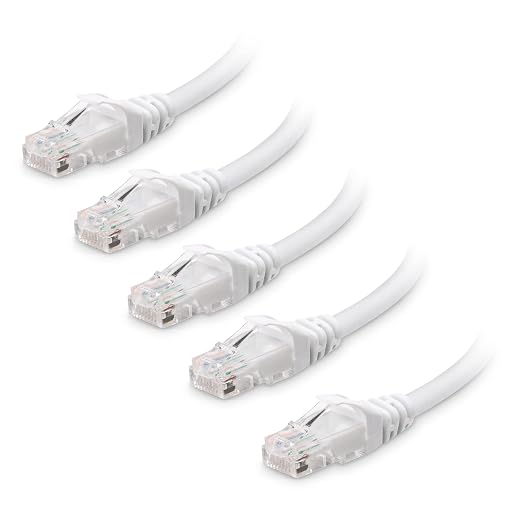 Cable Matters 10Gbps 5-Pack Snagless Short Cat 6 Ethernet Cable - 3ft by CableMatters