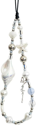 Cute Beaded Camera Wrist Strap for Phone, Digital Camera Charm Lanyard by CasaPopz