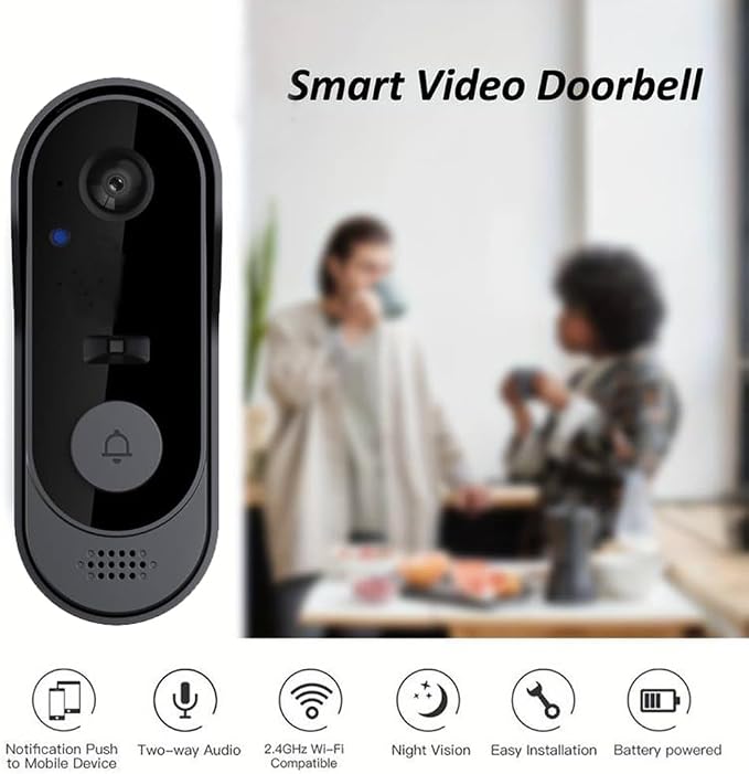 ZIG1 Doorbell Camera Wireless No Subscription, 1080p Video Doorbell - Image 4