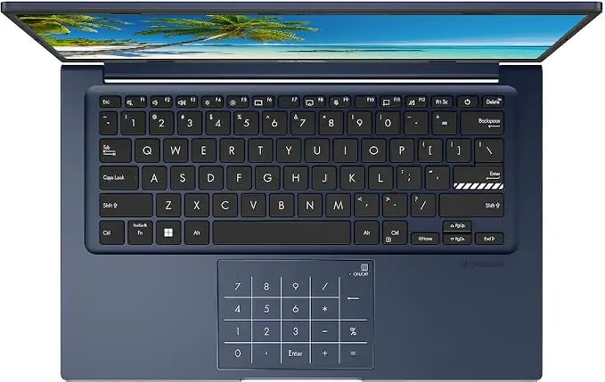 ASUS Vivobook 14" FHD Business Laptop Computer, Intel Core 5 120U (10-core) Processor, 16GB RAM 1TB SSD, Windows 11 Pro, AI Copilot, Camera Privacy Shutter, PLUSERA 8-in-1 Hub Included, Quiet Blue - Image 3