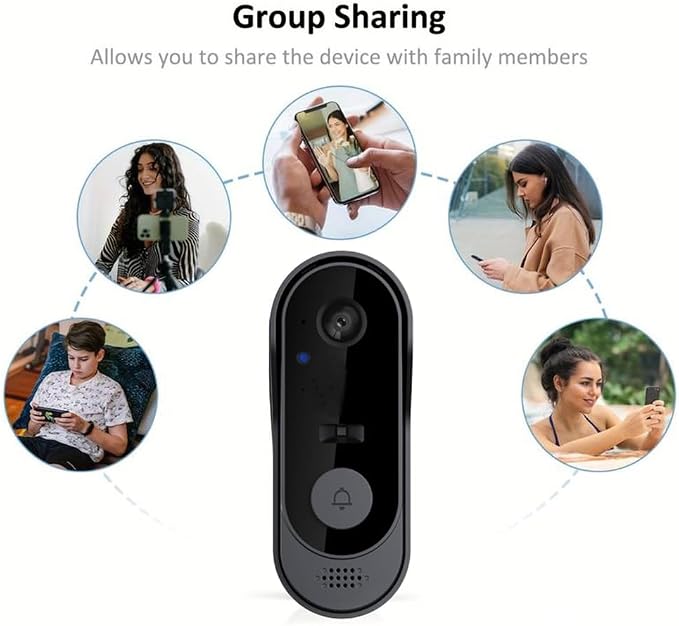 ZIG1 Doorbell Camera Wireless No Subscription, 1080p Video Doorbell - Image 3