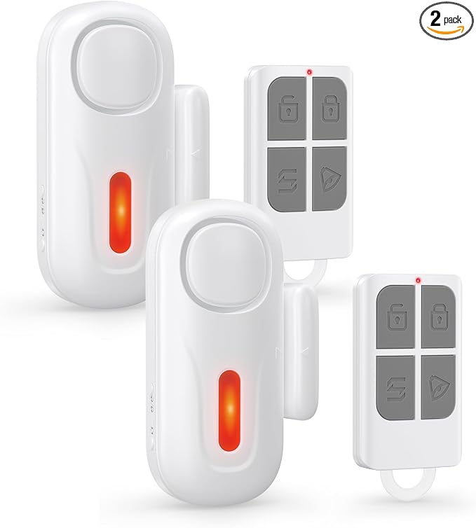 Door Alarms for Kids Safety, 120dB Wireless Window Security Sensor by COTINSE