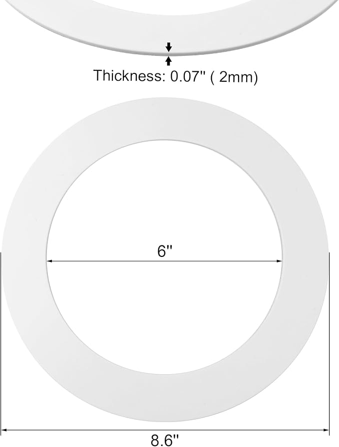 12 Pack Goof Rings for 6 Inch Recessed Lights - Image 2
