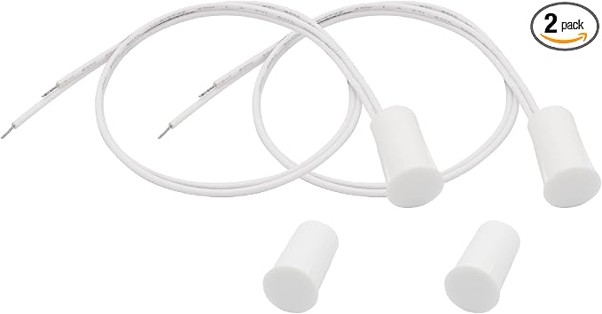 2PCS Recessed Wired Security Window Door Contact Sensor, Normally Closed NC by FOCMKEAS