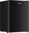 2.6 Cu Ft Small Fridge with Freezer for Office Black | Mini Refrigerator for Dorm Bedroom, Compact Fridge, Energy-efficient, Low Noise by LiveFreshLiveUnrushed