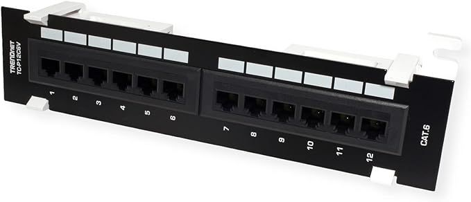 TRENDnet 12-Port Cat6 Unshielded Patch Panel, Wall Mount, Included 89D Bracket - Image 5