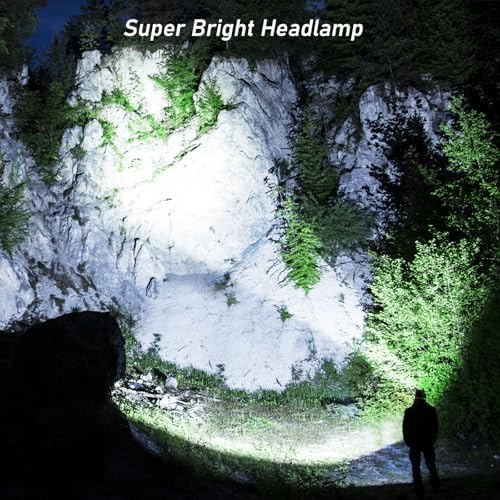 Blukar LED Headlamp Rechargeable,Ultra Bright Headlight with 3 Lights - Image 2
