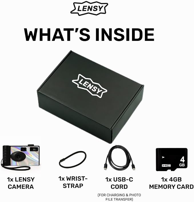 LENSY Screen Free Digital Camera | Four Built in Filters | Rechargeable - Image 2