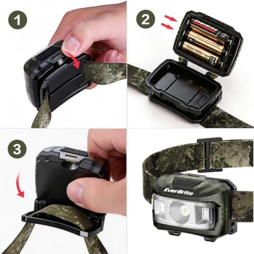 EverBrite Headlamp, 300 Lumens LED Head Lamp for Kids & Adults, Red Light - Image 5