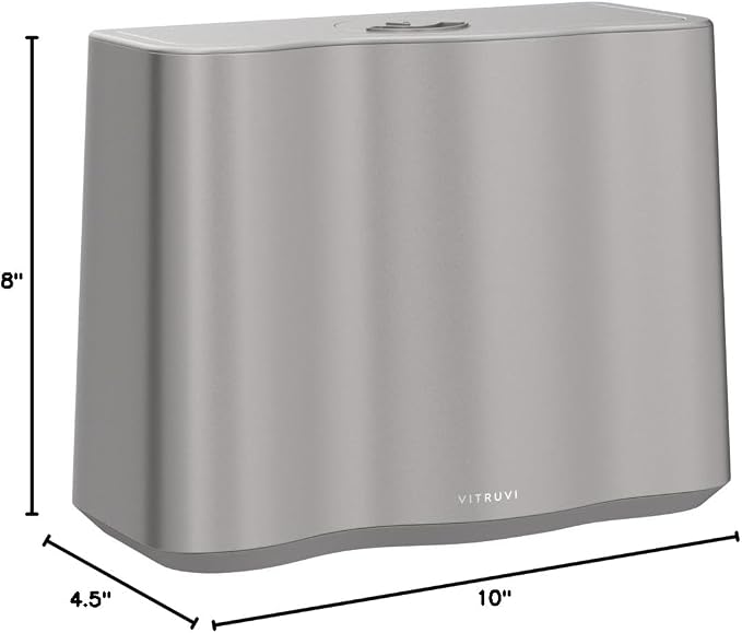 Vitruvi Cloud Bedside Humidifier, Dove, 24 Hr Run Time, 602ft Coverage, Large Home Bedroom - Night Mode - Includes 3 Month Filter - Image 9