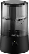 raydrop Humidifiers for Bedroom, Humidifiers for Home & Large Room, Cool Mist Humidfiers for Baby and Plant, Adjustable Mist Level, Auto Shut-Off, Black, 4.0L by raydrophumidifiers
