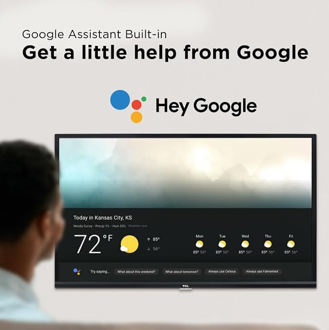 TCL 40-Inch Class 3-Series FHD LED Smart Android TV + Wall Mount Chromecast Built-in Bluetooth 40S334 (Renewed) - Image 7