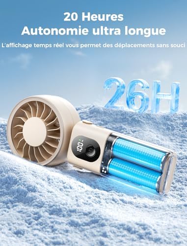 Aecooly Mighty Portable Handheld Fan | 26H Max Cooling | 3 Flexible Modes - Image 5