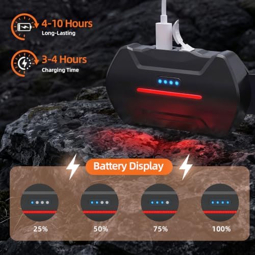 MIOISY Led Headlamp Rechargeable 2 Pack, Super Bright Headlight Flashlight - Image 5
