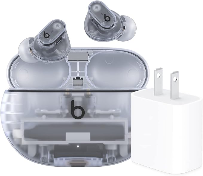 Beats Studio Buds + with Apple 20W USB-C Power Adapter - Transparent by Beats