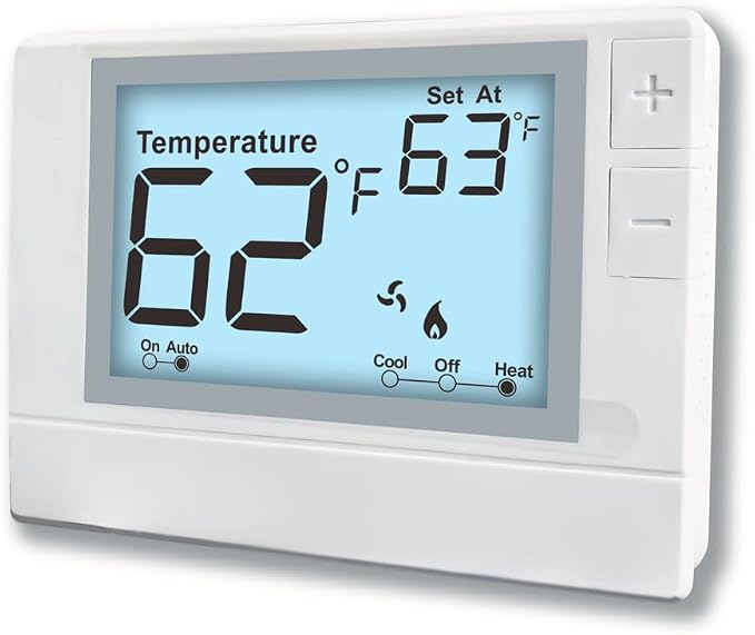 Multi Stage Thermostat for Home Cooling and Heating, 2 Heat/2 Cool, Super Clear by Coiiwsei