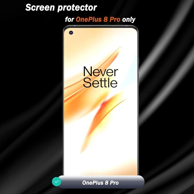 2 Pack Compatible with OnePlus 8 Pro screen protector Tempered Glass, 9H - Image 2