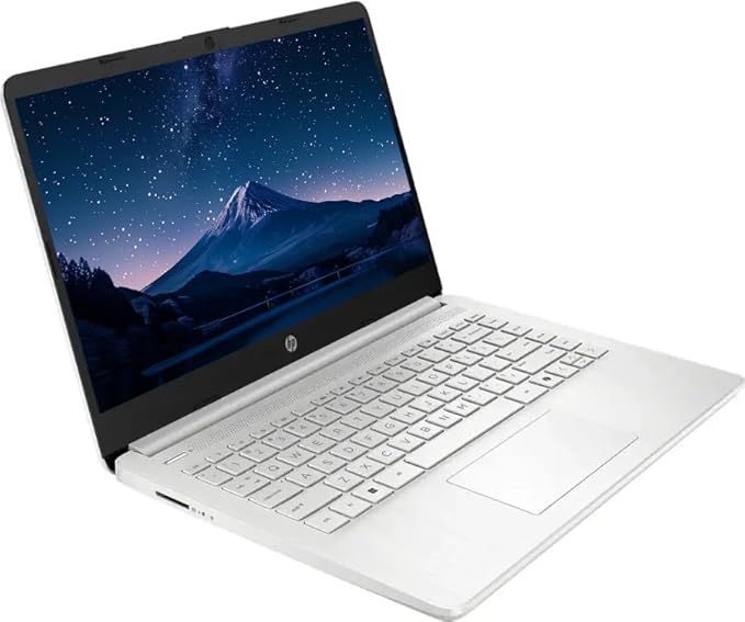 HP 14" Business Laptop Computer with Microsoft Office 365, 4-Core Intel Processor, 128GB Storage, 4GB RAM, Windows 11, SageNova Earphones, Natural Silver - Image 4