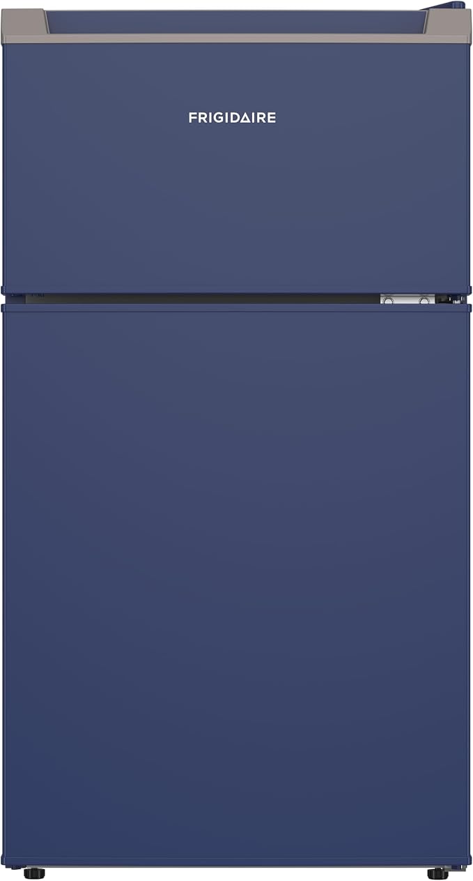 Frigidaire Compact Refrigerator with Top Freezer - 2 Door Fridge with 3.2 Cu Ft, Contemporary Series, Blue by Unknown