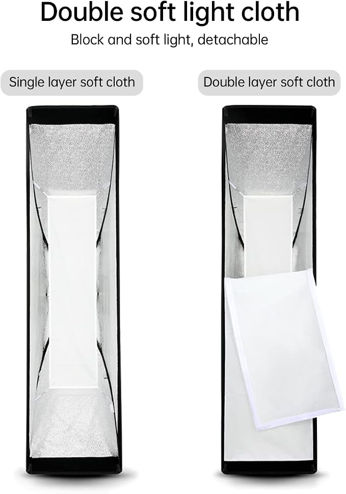 Godox FW22x90CM / 9"x36" Bowens Mount Strip Honeycomb Grid Softbox, Portable - Image 4