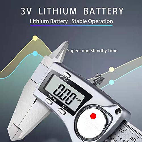 Electronic Digital Calipers, inch and Millimeter Conversion, LCD Screen - Image 7