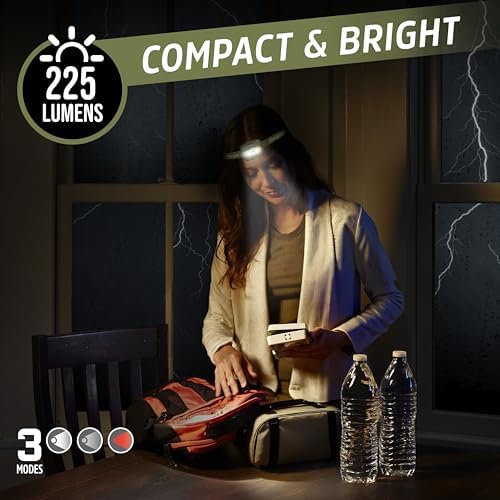 Energizer LED Rechargeable Headlamp, Black, LED Headlamp with Red Light Option, Micro-USB Charging Cables Included, Green - Image 3