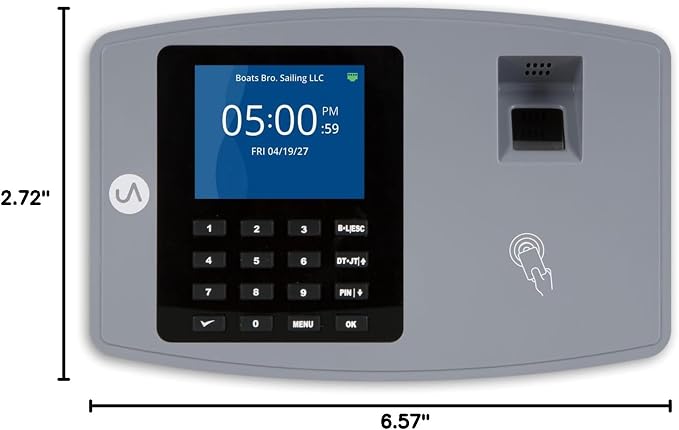uAttend JL2500 Biometric Fingerprint Time Clock System - Image 8