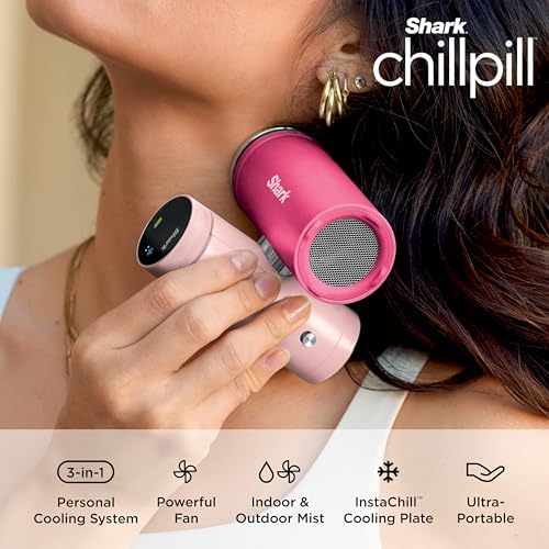 Shark ChillPill 3-in-1 Fan, Mist and Cooling Plate, Rose Gold, FA022GD - Image 2