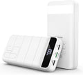 Power Bank Fast Charging 50000mAh - 22.5W Portable Charger USB C Quick Charge with 4 Outputs & 3 Inputs LED Display Huge Capacity External Battery Pack for iPhone, Samsung, iPad etc White by Unknown
