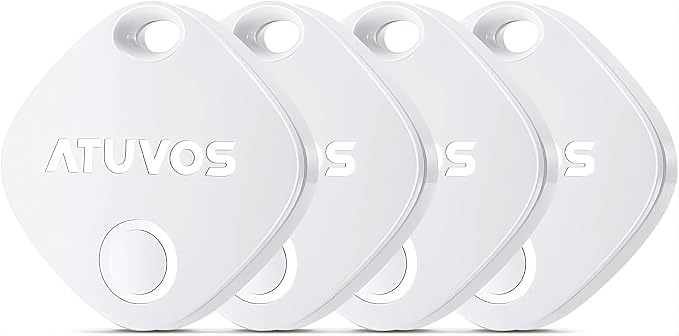 ATUVOS Air Tracker Tags-4 Pack, Keys Finder and Item Locator by ATUVOS