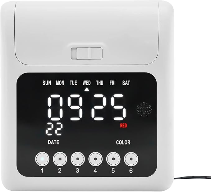 Starter Time Clock Bundle, Electronic Calculating Time Clock Employees in/Out - Image 9