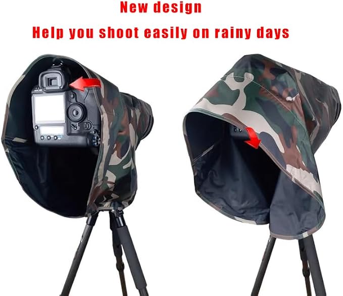 CHASING BIRDS Camouflage Waterproof Opaque Anti-UV Rain Covers Raincoat - Image 3
