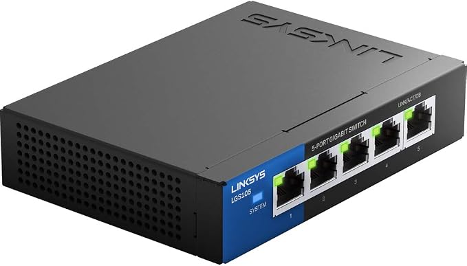 Linksys LGS105: 5-Port Business Desktop Gigabit Ethernet Unmanaged Switch - Image 4