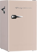 Frigidaire Retro Compact Fridge with Chiller, 3.2 cu ft Countertop Fridge with Built-In Bottle Opener, Compact Refrigerator for Office, Bedroom, Dorm Room or Cabin - 16.5" D x 19" W x 31" H (Coral) by Unknown