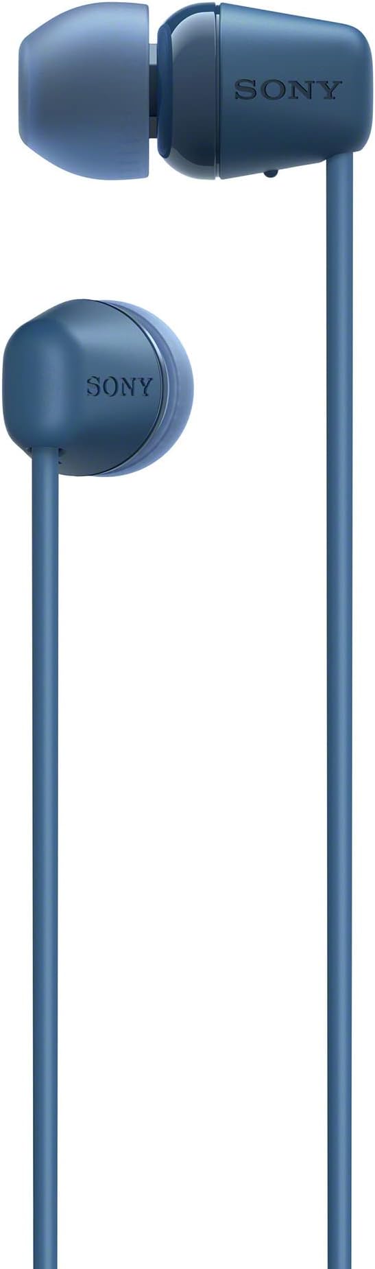 Sony WI-C100 Wireless in-Ear Bluetooth Headphones with Built-in Mic, Blue | Up to 25 Hrs of Battery, Clear Hands-Free Calling, Easy Button Operation, Flexible Neckband, IPX4 Water Resistant - Image 2