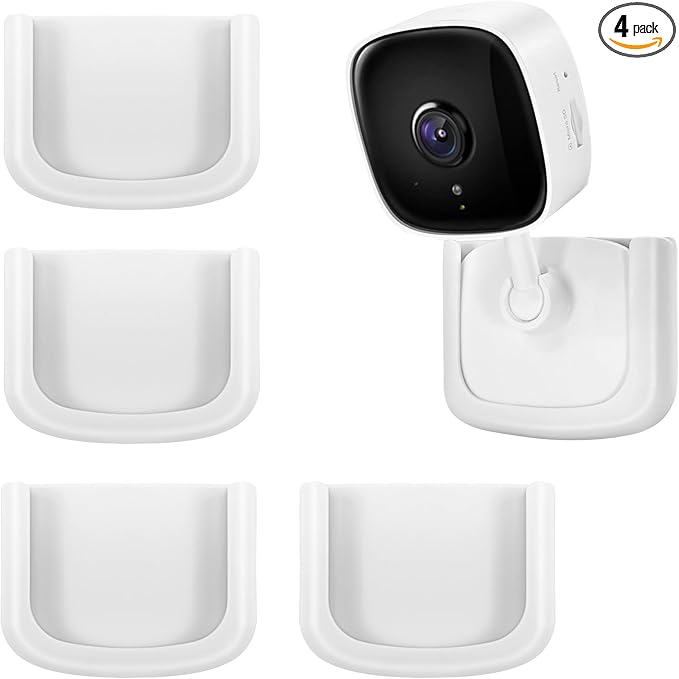 4 Pack No Drill Tapo Camera Mount, Strong Adhesive Durable Wall Mount Stand Fits by MagitcSee