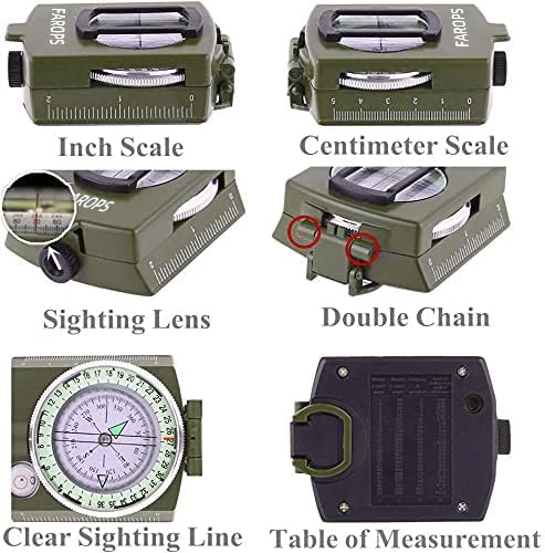 Military Lensatic Sighting Compass Survival - Image 7