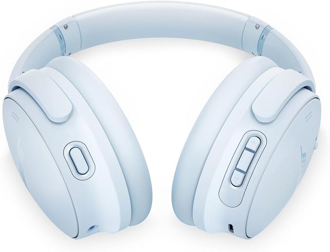 Bose QuietComfort Headphones - Wireless Bluetooth Headphones, Active Over Ear Noise Cancelling and Mic, USB-C Charging, Deep Bass, Up to 24 Hours of Playtime, Ice Blue - Limited Edition Color - Image 4