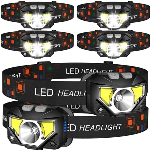 LHKNL Headlamp Flashlight, Lumen Bright Head Lamps LED Rechargeable Camping by LHKNLHOME