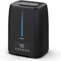 6L Top Fill Ultrasonic Humidifier - Cool and Warm Mist for Bedroom, Baby, Large Rooms & Plants, Smart Humidity Control, Aroma Diffuser, Night Light, 12H Timer, Quiet, Black by SimpleLife