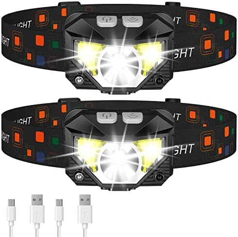 LHKNL Headlamp Flashlight, Lumen Bright Head Lamps LED Rechargeable Camping by LHKNLHOME