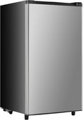 3.2 Cu.Ft Mini Fridge with Freezer, 1 Door Small Refrigerator with Adjustable Thermostat Energy-efficient Low Noise, Compact Fridge for Bedroom, Office, Dorm, Silver by SimpleDeluxe