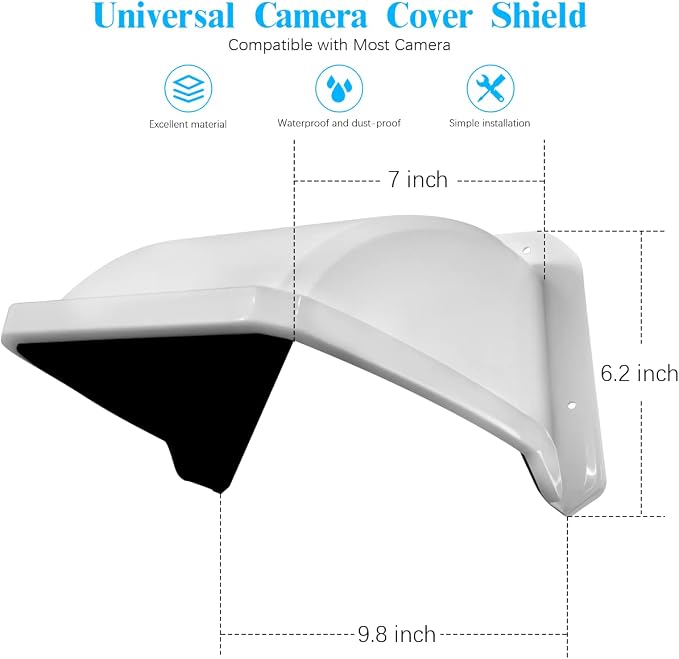 OOSSXX Universal Security Camera Sun Rain Cover Shield Cover Shield - Image 7