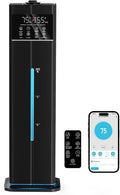 9L/2.4Gal Smart Cool Mist Humidifier, Top Fill Quiet Humidifier Large Room, Covers 550ft², App & Remote Control, 60H Runtime, 7 Colors Light, 4 Mist Modes Humidifiers for Bedroom, Office, Black by Zeova