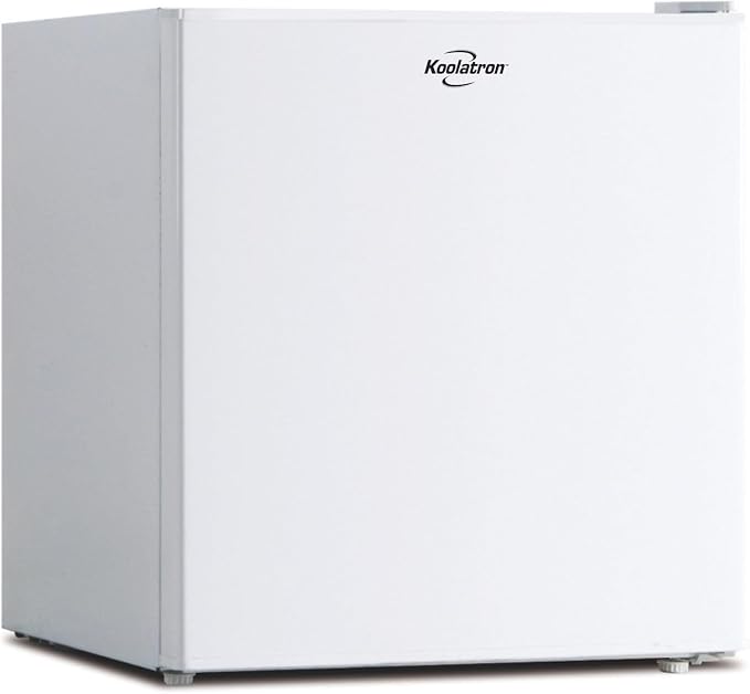 Koolatron 1.6 Cu.Ft Mini Fridge with Freezer Reversible Single Door Compact Refrigerator Adjustable Thermostat Energy Saving Mini Fridge for Bedroom Office Dorm Neveras Pequeñpara (White) by Koolatron