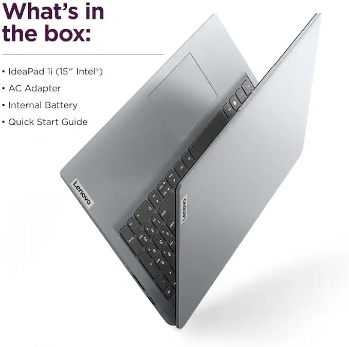 Lenovo IdeaPad 1i 15.6" FHD Laptop,with Lifetime Office,Intel Core i5-1335U, 16GB RAM, 256GB SSD,Intel Iris Xe Graphics,Wi-Fi 6,10 Hr BatteryWin 11 Pro, Cloud Grey, - Image 8