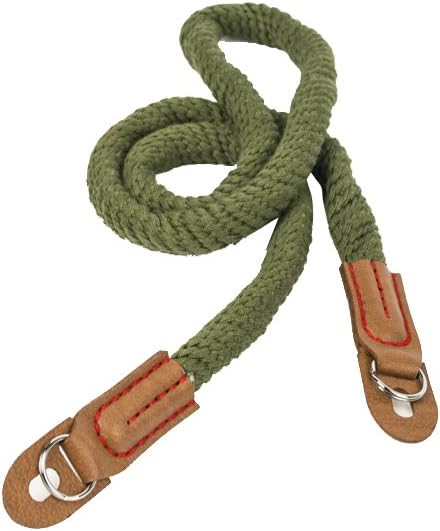 Vintage Handmade Cotton Leather Camera Neck Strap - Image 3