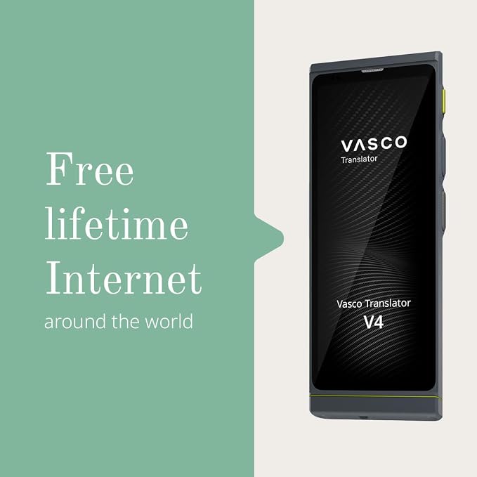 Vasco V4 Language Translator Device | 112 Languages | Free Lifetime Internet in - Image 3